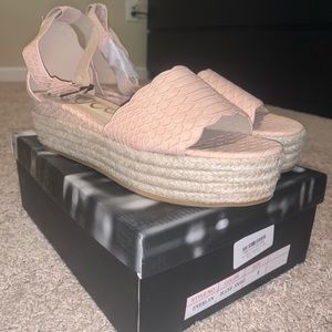 Blush Snakeskin Espadrilles
